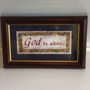 God is able sign
